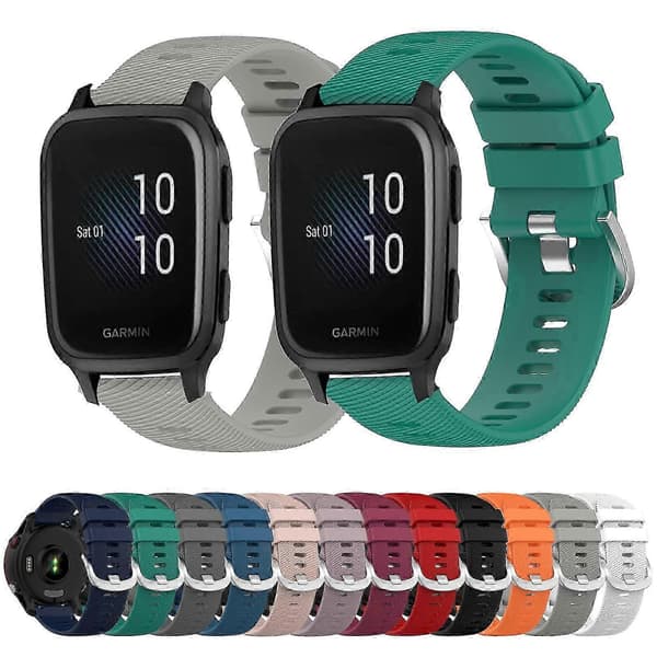 Garmin Venu SQ-kompatibel blød silikoneurrem Blue