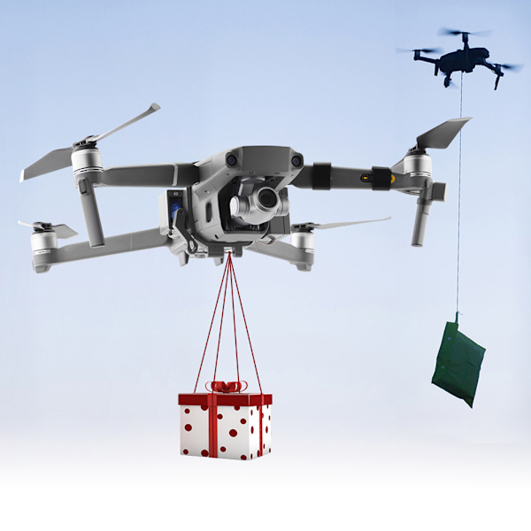 Dronekastare Kompatibel med DJI Mavic 2 Pro 2 Zoom Drone Tillbehör RC Quadcopter Luftdroppningsenhet för Dronefiske Beteutlösning Lastleverans
