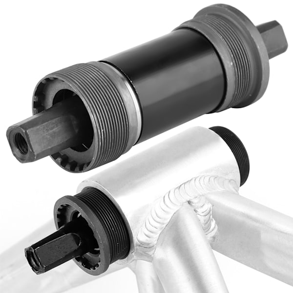 Cykel Bundbeslag Kvadrat Hul Aksel Cykeldele til Kvadratisk Konisk Spindelkrans (68x120mm)