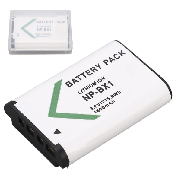 NP BX1 Batteri 3,6V 1600mAh NP BX1 Litiumjonbatteri för Cyber ​​Shot DSC HX RX1 RX1R II RX100 FDR X3000 HDR AS50 AS300 ZV 1 Digitalkamera /