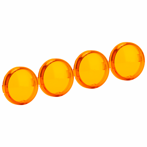 4 stk 6 cm/2,36 tommer Motorsykkel Blinklys Lys Linsebeskyttelse ABS Universal Motorsykkel Tilbehør Gul