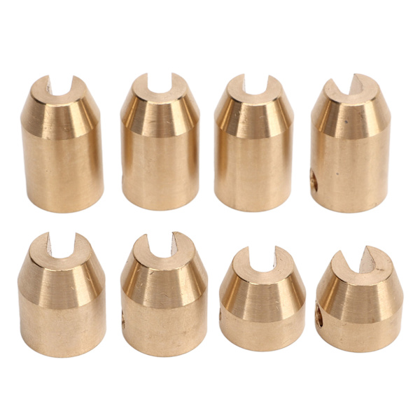 Mässing hjul eker balansvikter Exakt design Slitstark hjul eker balans vikter Refill för Super Moto Dual Sport 8st