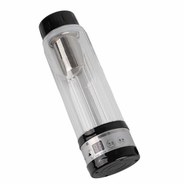 Bärbar Elektrisk Bilvattenkokare - 12V / 24V, 95W, 420ml, Resemugg Varmvattenkopp (Svart)