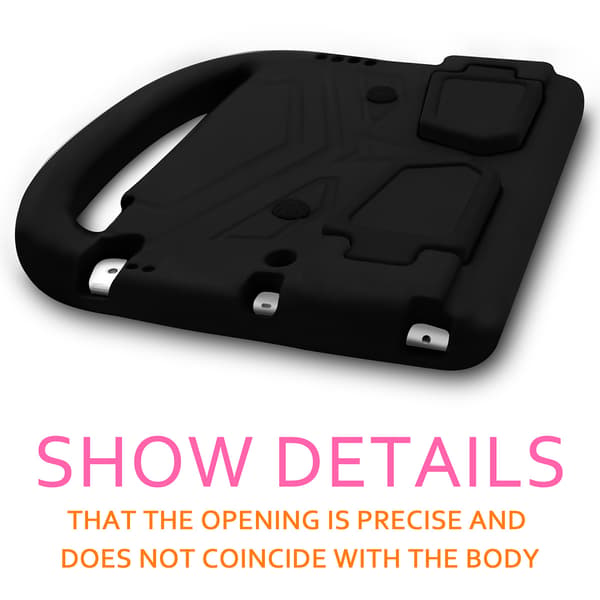 Børnecover med stander sort iPad Air2 sort black Silikon/Gummi