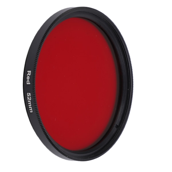 Gjenget kameralinsefilter Helrødt fargefilter Optisk glass for Nikon kameralinse52mm /