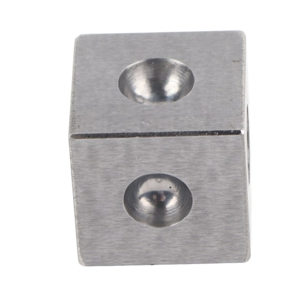 Firkantet dapping Block Profesjonell gullsmed metallformingsverktøy for smykkefremstilling25 X 25 mm / 1 X 1in -+