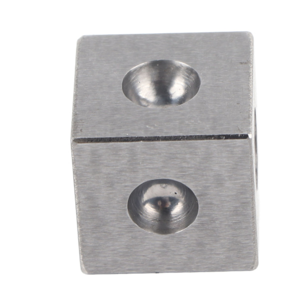Kvadratisk Dapping Block Professionell Smyckesmetallformningsverktyg för Smyckestillverkning 25 X 25mm / 1 X 1 tum