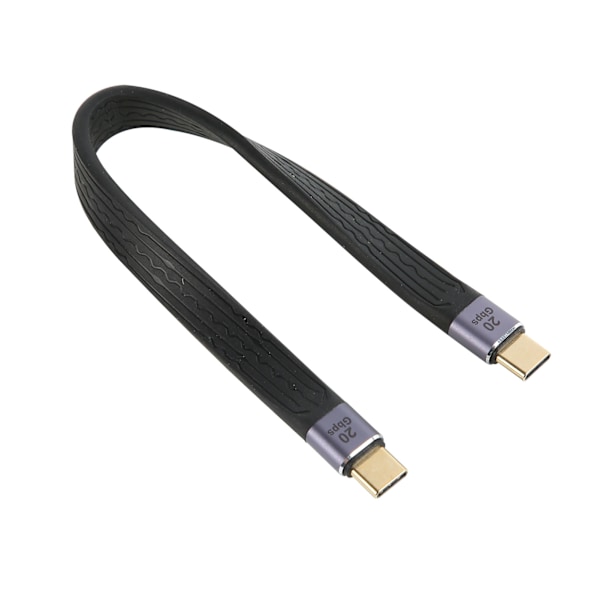 Typ C till Typ C Kabel 22cm PD 100W Snabbladdning FPC Stark Metall 4K 60Hz PD Snabbladdningskabel för Telefon Laptop