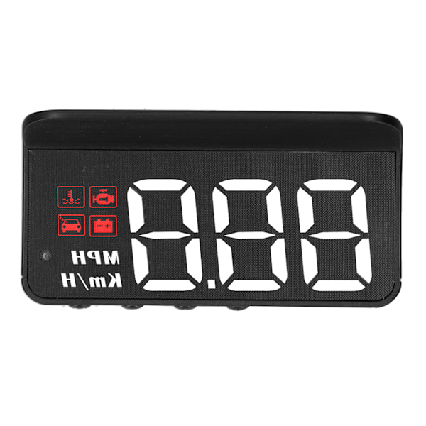 OBD2 HUD Head-Up Display Vindruteprojektor Multifunktionsmätare Alarm Trötthetskörningsvarning