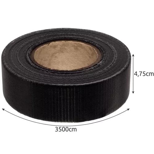 Gjerdebånd PVC antrasitt 4,75x3500 cm 450 g/m² inkl. 25 klemmer