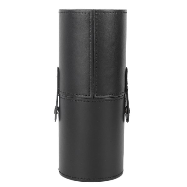 Organizer Bärbar PU kosmetisk borste Förvaringspåse Box Tillbehör (svart)++/