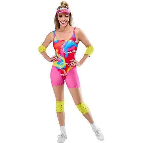 Rulleskøjtekostume til kvinder/damer [BEMS] Pink/Red/Multicoloured M