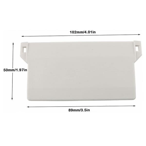 【BEMS】Weights Compatible with Vertical Blinds 89 mm (3.5 inch) - Spare Parts Bottom Weights Slats - White (10)