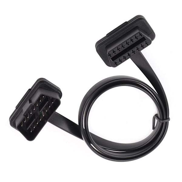Bil Auto 16-pins Hann til Hunn OBD2 Forlengelseskabel Diagnostisk Adapter 60cm/24 tommer Lengde