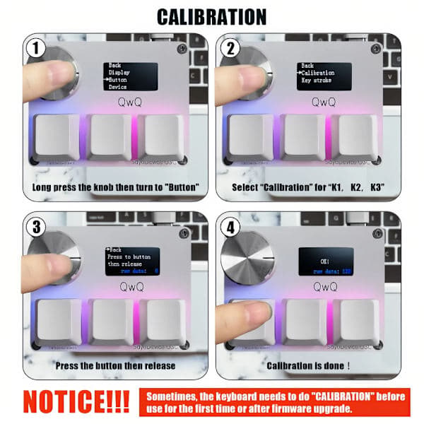 Keyboard with fast magnetic linear switches, knob and screen, copy and paste, shortcut, macro, hot-sp mini keypad