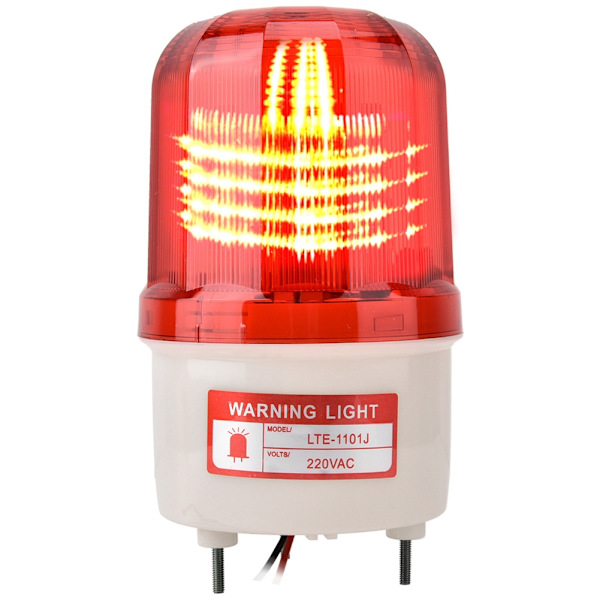 5W Roterende LED-lys Trafik Byggearbejde Nødsignallampe med Buzzer (AC220V)