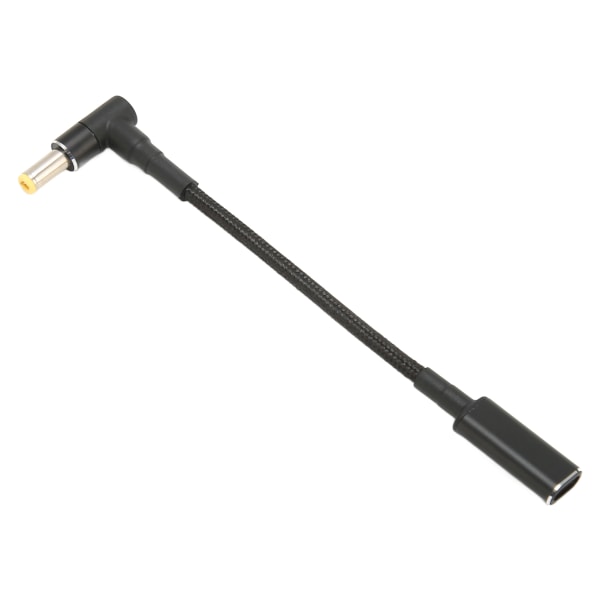 USB C till DC 5,5x2,5 mm Adapter Nylon 100W Dual Chip Safe USB C Hona till Hane Adapter för bärbar dator ++