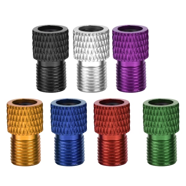 7 stk Sykkelpumpe Adapter Presta Ventil til Schrader Ventil for Landeveissykkel Fast Gear