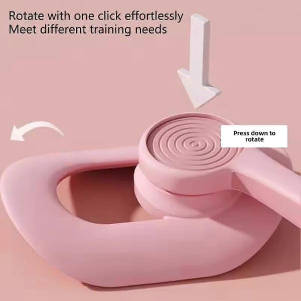 Mireva Fit Bekkenlårtrener Ergonomisk Bærbar Bentrene[BEMS] Pink Counting Adjustable