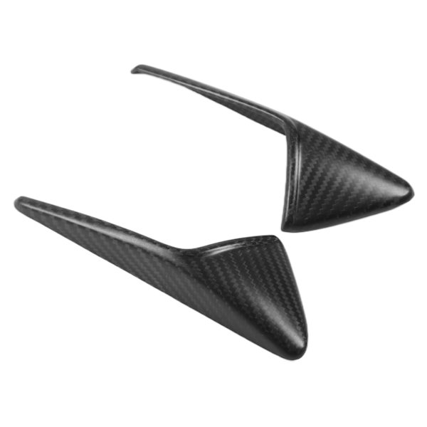 1 Par Sido-kameraventskydd Trim Äkta Kolfiber Dekoration Ersättning för Tesla Model 3 Model Y Matt