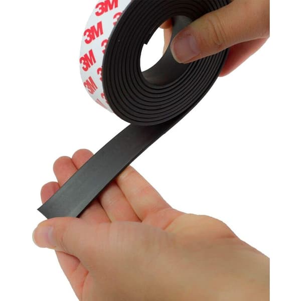 Selvklebende magnetstripe 10 mm x 2 m med 3M-lim, selvklebende[BEMS]
