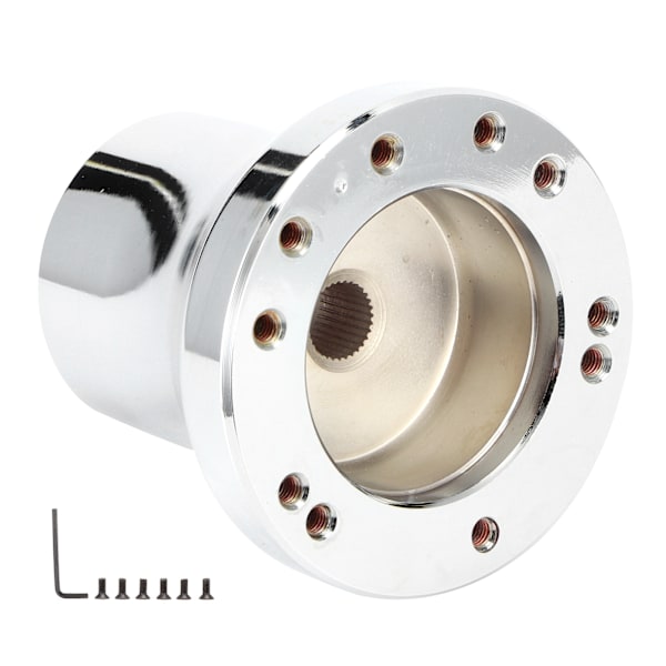 5/6 Hål Golfvagnsratt Navadapter Passar för YAMAHA G-serie G1/2/8/9/16/22 1979-2018 Silver