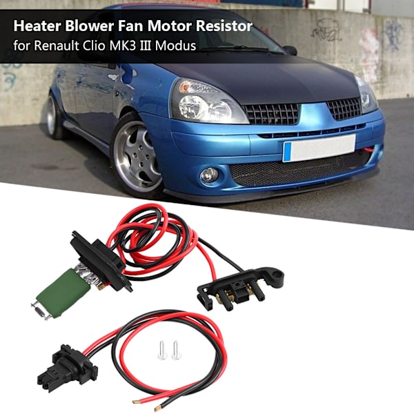 Varmeblæsermotorresistor til Renault Clio MK3 III Modus 7701209803