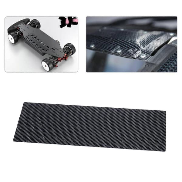 4x 125x75mm 0,5MM/1,0MM/2,0MM/3,0MM 3K kolfiberplattvävda paneler