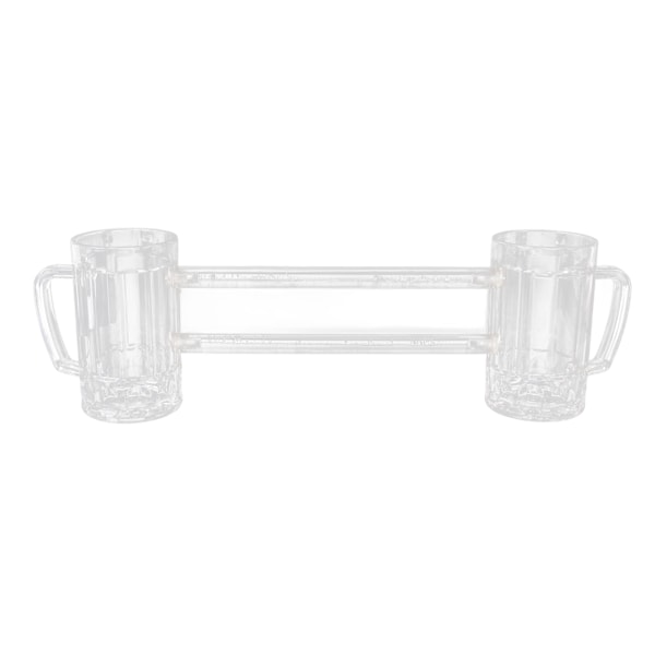 Dobbelt sammenføyd dryppsikker akryl ølglass 430ml - Perfekt for bar, KTV