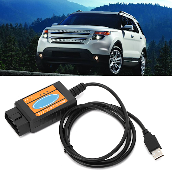 USB-auton diagnostiikkatyökalu Autoskanneri Vikakoodinlukijakaapeli Sopii Fordiin