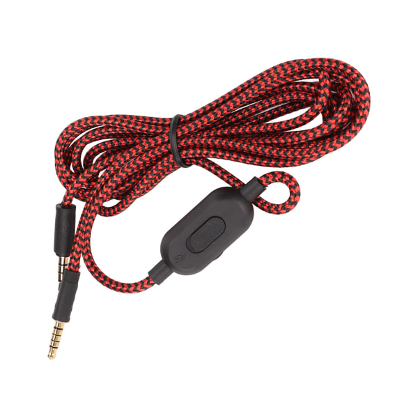 TIMH hörlurskabel Inbyggd mikrofonersättningsheadsetkabel med volymkontroll för Logitech G433 G233 G Pro X PC-telefon