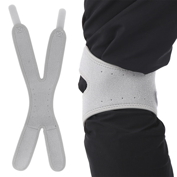 Justerbart knäskydd med elastiskt stöd, kompressionsbandage, halkfritt skyddande band