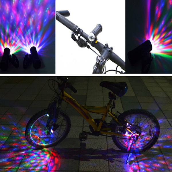 Färgglad LED-cykellampa för barns underhållning och cykling