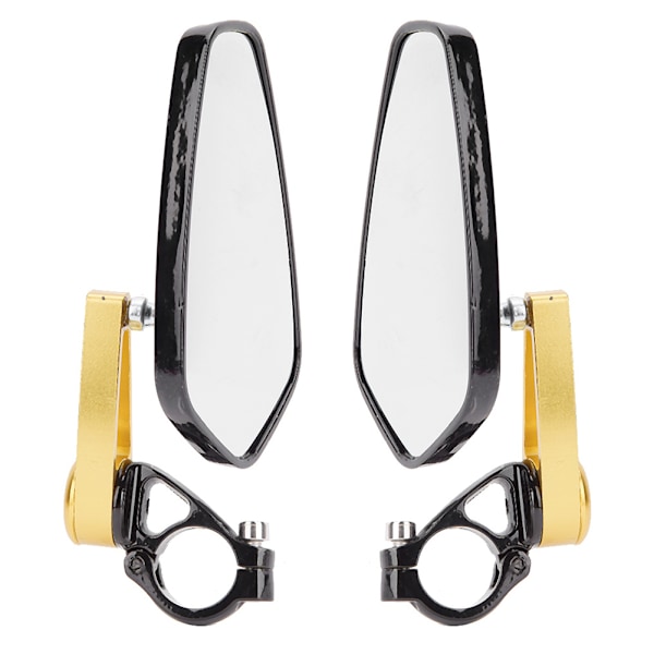 22mm Styr Sidespejle til Street Racing Motorcykler Scootere Side View Guld
