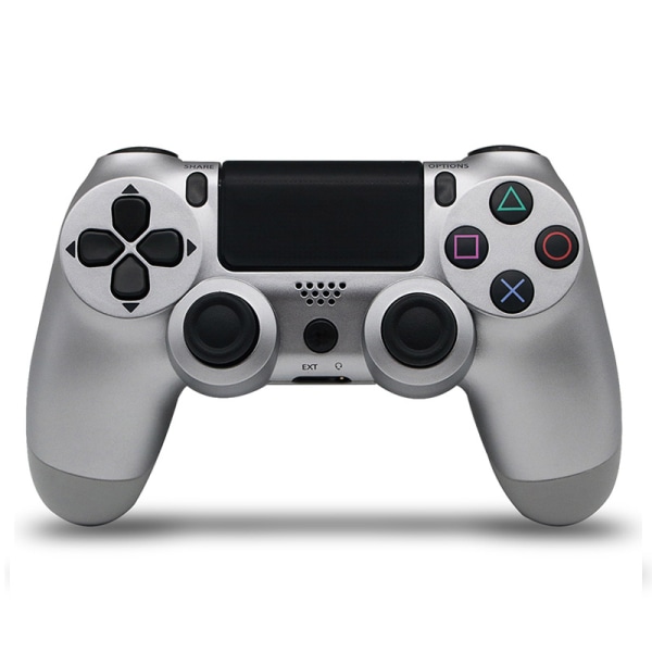 PS4 sexaxlig Dual Vibration Bluetooth Wireless Controller Silver//
