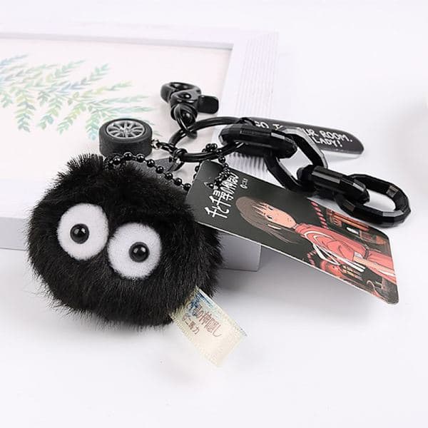 【BEMS】Sort Kulfe Nøglering Spirited Away Hayao Miyazaki Min Nabo one size