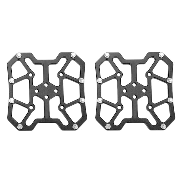 【BEMS】1 par aluminiumslegering cykel clipless pedal platform adaptere kompatible med SPD (sort)