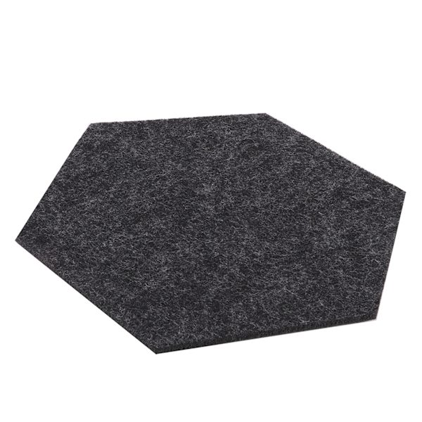 Hexagon Filt Underlagssæt - 10 stk. til Drikkevarer, Øl, Kaffe - Skridsikker og Varmebestandig