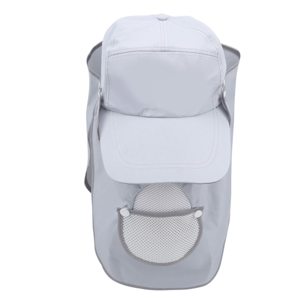 UV-beskyttelseshat Solskygge Kasket Nylon Mesh med Ansigtsbeskyttelse til Udendørs Fiskeri Klatring