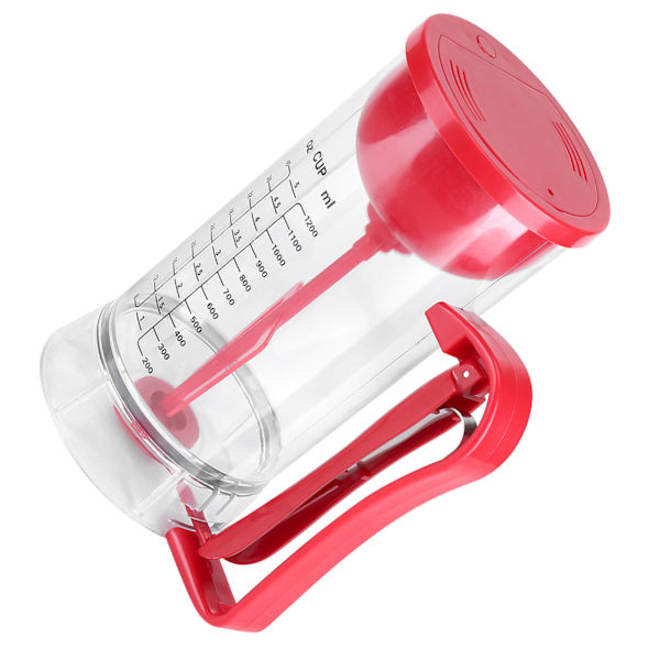 Batteridrevet Kordløs Elektrisk Mixer og Dispenser til Pandekage-, Cupcake- og Vaffeldej