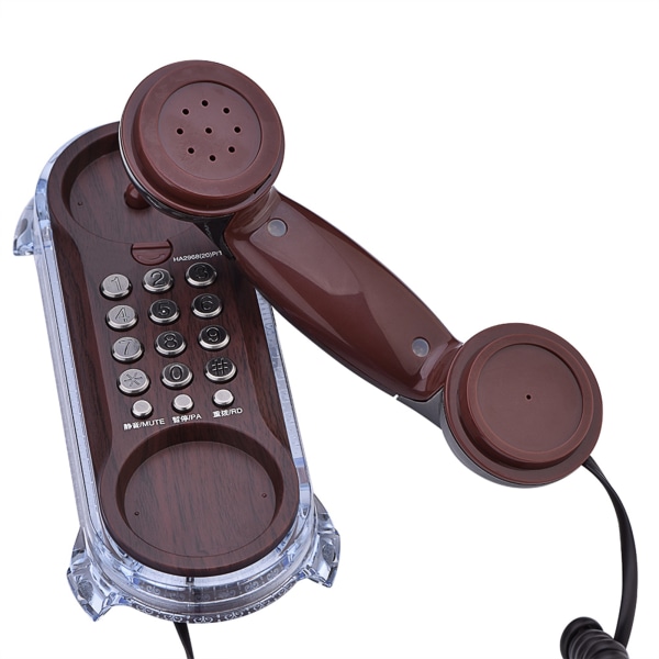 TIMH 1PC Flash Antikke Telefoner Mote Hengende Telefonoppringer Veggmontert med blått bakgrunnsbelysning