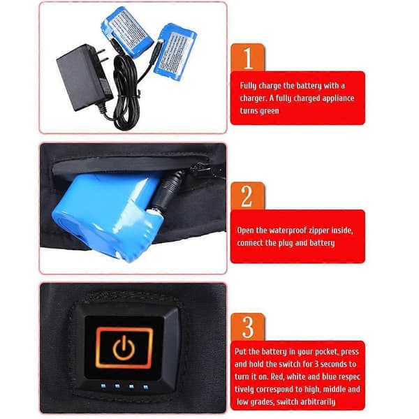 【BEMS】Heated Mittens, Rechargeable, Touchscreen, Non-slip, Fleece Lined, Thermal Gloves