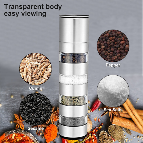Kryddburkar för utomhuscamping Kryddburkar Kryddflaskor Shakers Box Grinder