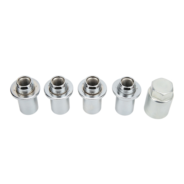 5 st/set Nickel krom hjullåssats Däck Stöldskyddsdesign Fordonsdelar 00276-00901