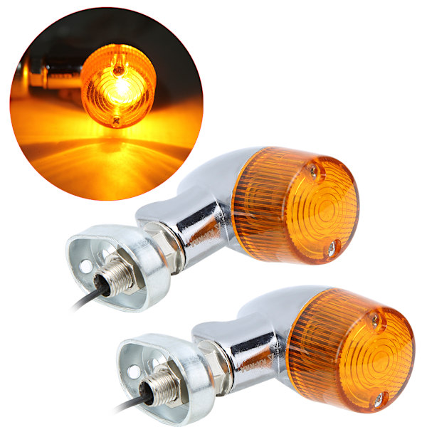 2 stk Motorsykkel Blinklys Indikatorlampe Modifisering av blinklys