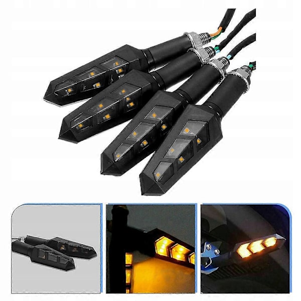 【BEMS】Motorcykel LED Blinklys Dekorative Blinklys