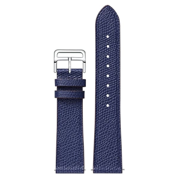 20 mm universaali aitoa nahkaa oleva kellonranneke - Tummansininen Blue blue