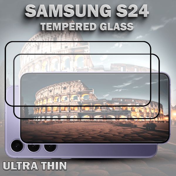 2-Pack Compatible with Samsung S24 Screen Protector - Tempered Glass 9H - Super Quality 3D