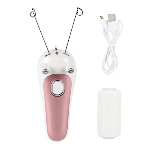 Electric Threading Epilator Physical Threader Hair Remover for Face Arm Leg UsePink