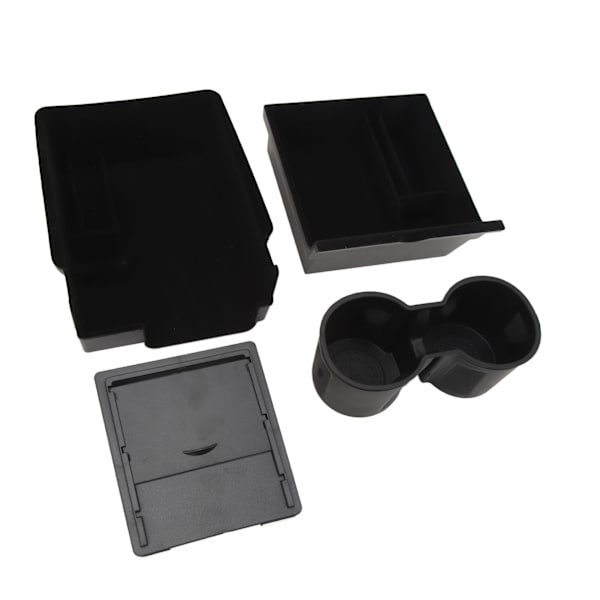 Organiseringsskuff for midtkonsoll, armleneboks, koppholder - erstatning for Tesla Model Y Model 3 2021 til 2023